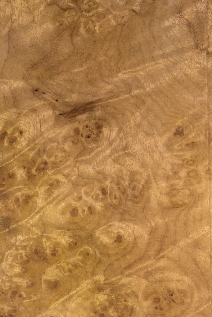 Oak Burl Veneer at Creation Hospitality